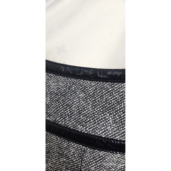 Dana Buchman Women's Sz 8 Tweed Blazer Jacket Black White Trim Preppy Office Lux - Picture 6 of 8